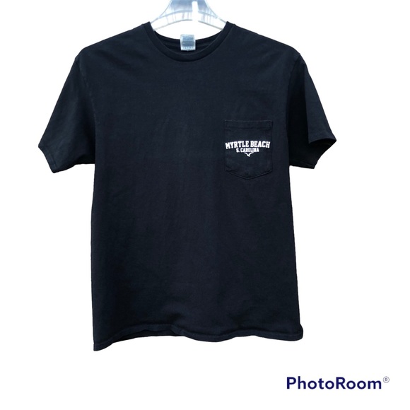Myrtle Beach Shirt SC Black Short Sleeve Sz. Large - Picture 1 of 5